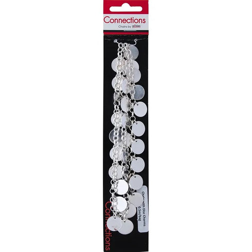 Metal Alloy Chunky Disc Charms Chain (available in 2 colours)